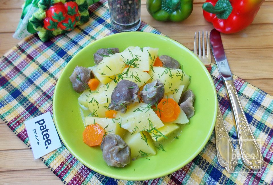 Жаркое из желудков индейки - Шаг 13