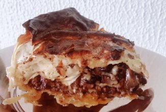 Мясной пирог с грибами из лаваша 🥖