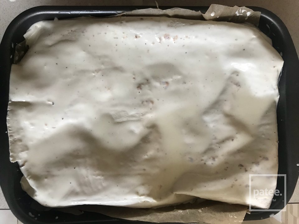 Мясной пирог с грибами из лаваша 🥖 - Шаг 18