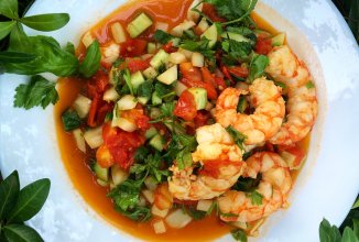 ПП Креветки в овощной сальсе