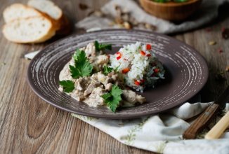 Свинина со сливками