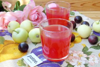 Кисель из яблок и алычи