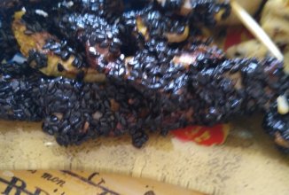 Палочки из кабачка с кунжутом