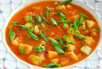 ТОМАТНЫЙ 🍅 СУП 🥣 С КАБАЧКОМ