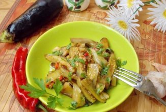 Острая закуска из баклажанов