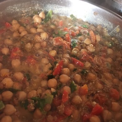 нут с чечевицей