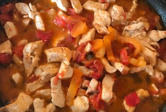 Курица с овощами