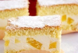 Торт с творожным кремом и ананасами