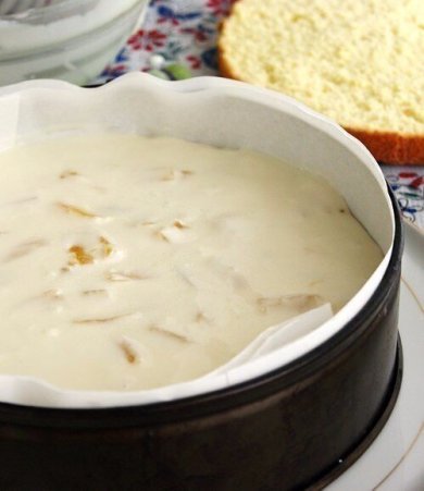 Торт с творожным кремом и ананасами - Шаг 4