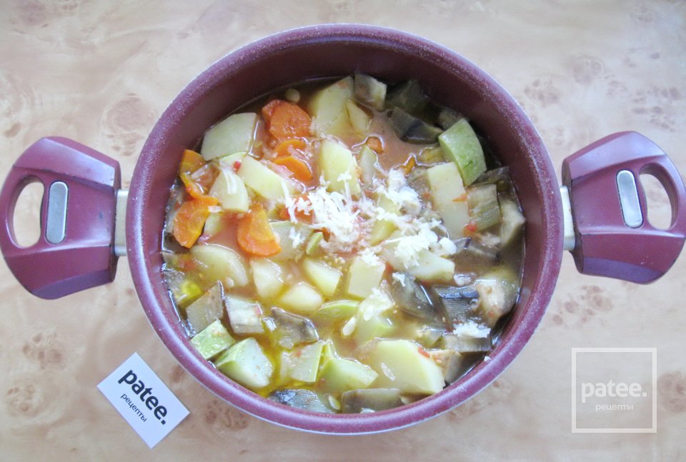 Овощное рагу с кабачком и баклажаном - Шаг 8