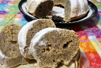 Кекс на кефире, с маком