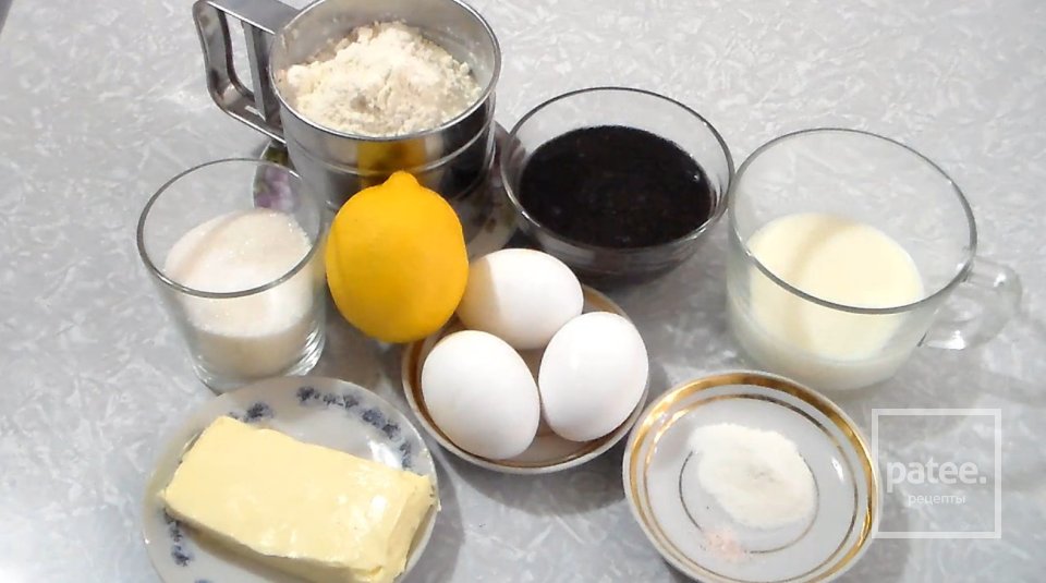 Кекс на кефире, с маком - Шаг 1