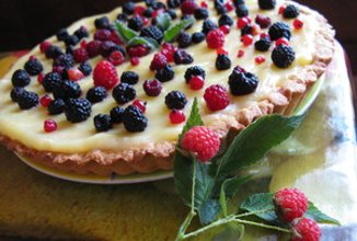 Ягодный тарт с заварным кремом