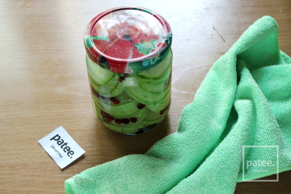 Цукини с брусникой в сладком маринаде - Шаг 13