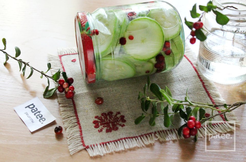 Цукини с брусникой в сладком маринаде - Шаг 14