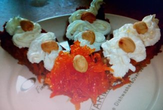 Пирог орехов обморок очный с морковним джемом