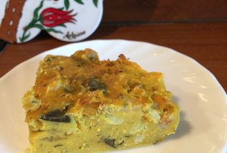 Нутовая фритата с овощами