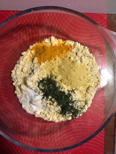 Нутовая фритата с овощами - Шаг 1