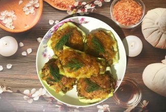 Запечённые кабачки в духовке