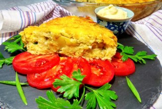 Картофельная запеканка с цветной капустой