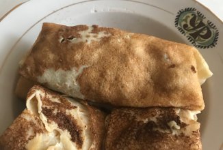 Блинчики с мясом и грибами