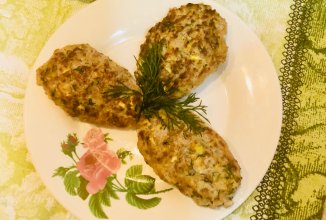 Котлеты мясные с кабачками