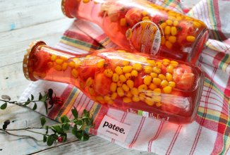 Компот из ранеток и облепихи на зиму в бутылках