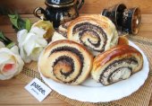 Сдобные булочки с маком
