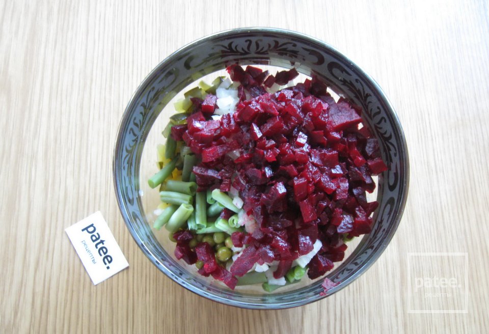 Винегрет с зеленой фасолью - Шаг 8