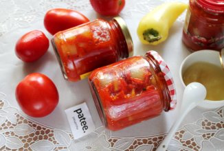 Лечо из перца с помидорами и мёдом