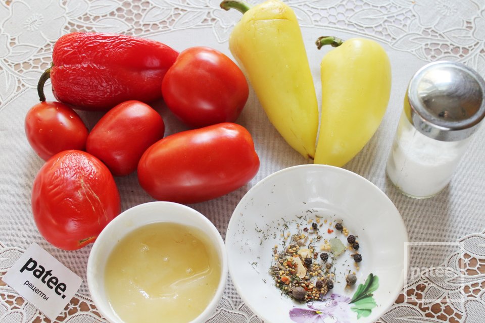 Лечо из перца с помидорами и мёдом - Шаг 1