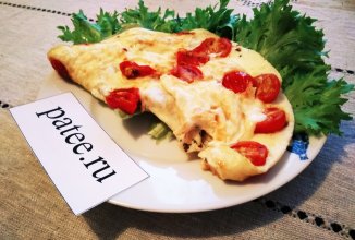 Омлет с черри и сыром