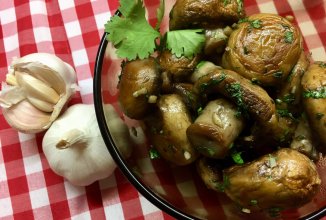 Жаренные шампиньоны.