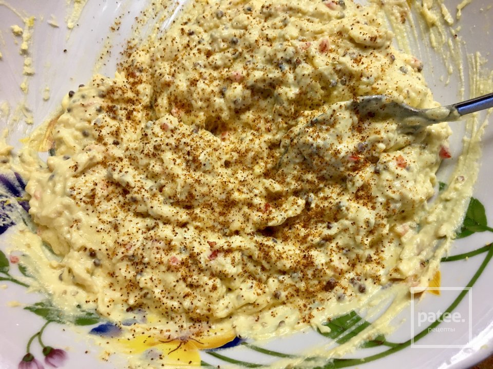 Фаршированные яйца с острой начинкой. - Шаг 4