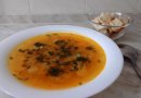 Суп гороховый постный с гренками