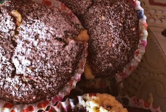 шоколадные кексы с творогом