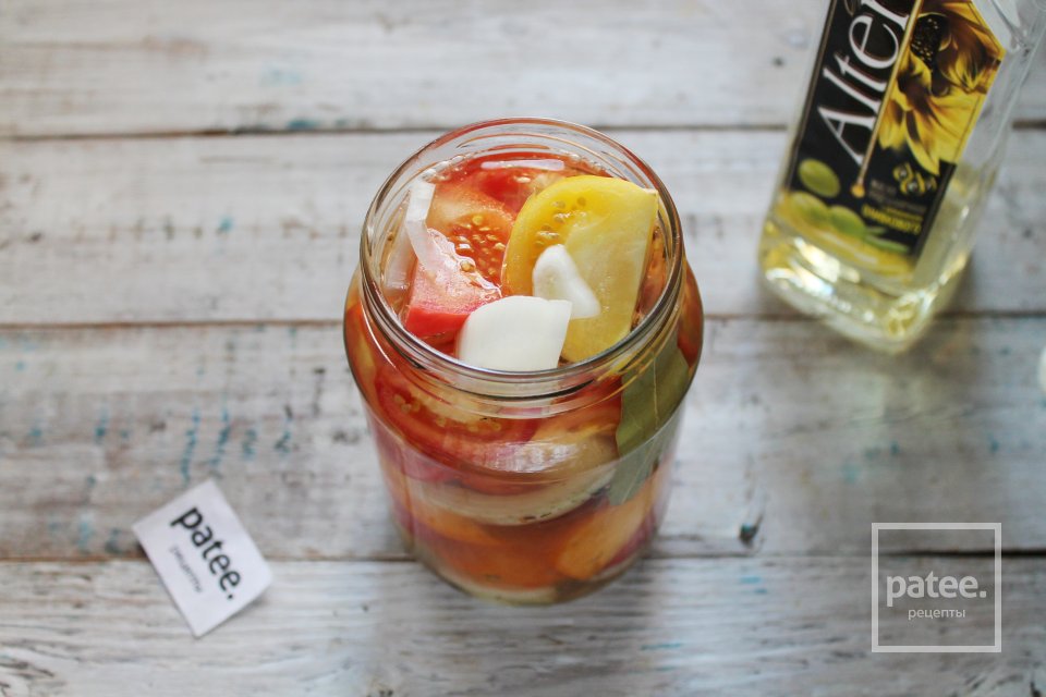 Салат из помидоров с луком на зиму - Шаг 12