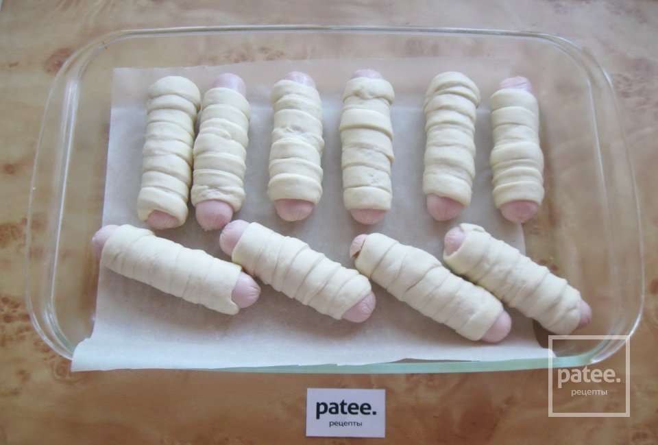 Сосиски в дрожжевом тесте - Шаг 8