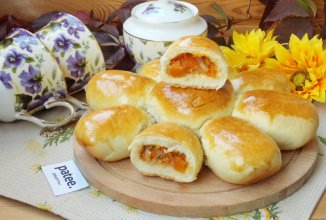 Пирожки с капустой и морковью в духовке