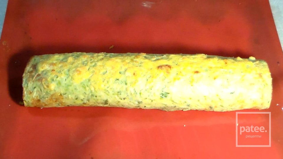 Овощной рулет из кабачков с начинкой - Шаг 13