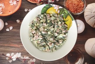 Салат с ветчиной