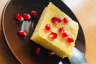 Сметанно творожный пирог