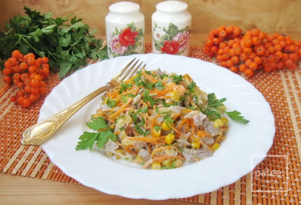 Салат с отварной индейкой и морковью по-корейски - Шаг 14