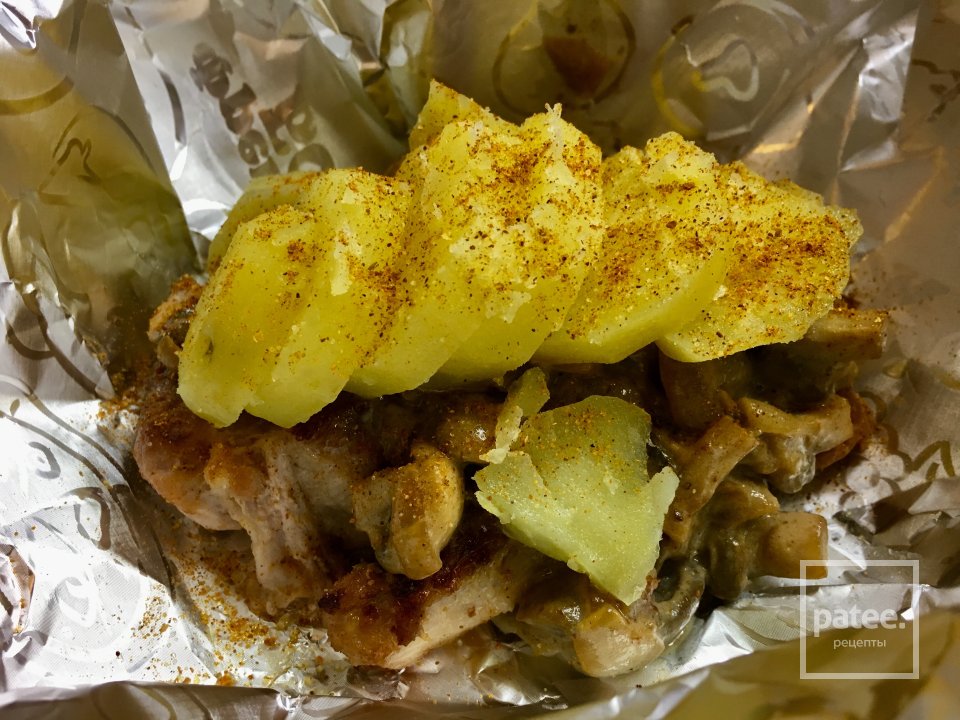 Свинина порционными кусками в фольге. - Шаг 6