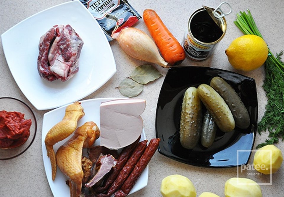 Солянка мясная - Шаг 1