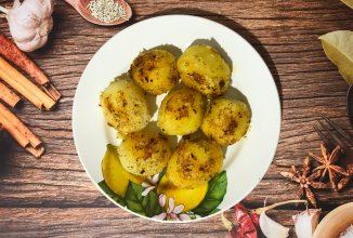 Картофель по деревенски на скорую руку