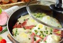 Яичница 🍳 с колбасой
