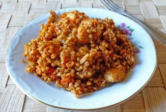 Гречка по купечески с курицей