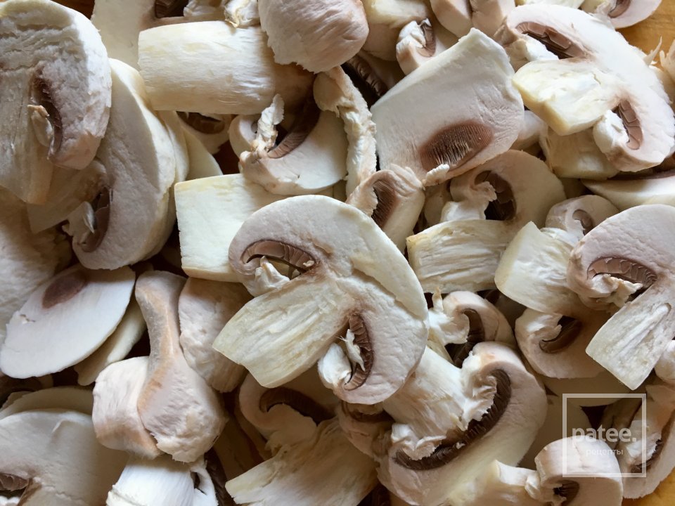 Неправильный киш с шампиньонами. - Шаг 3