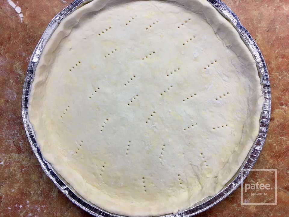 Неправильный киш с шампиньонами. - Шаг 5